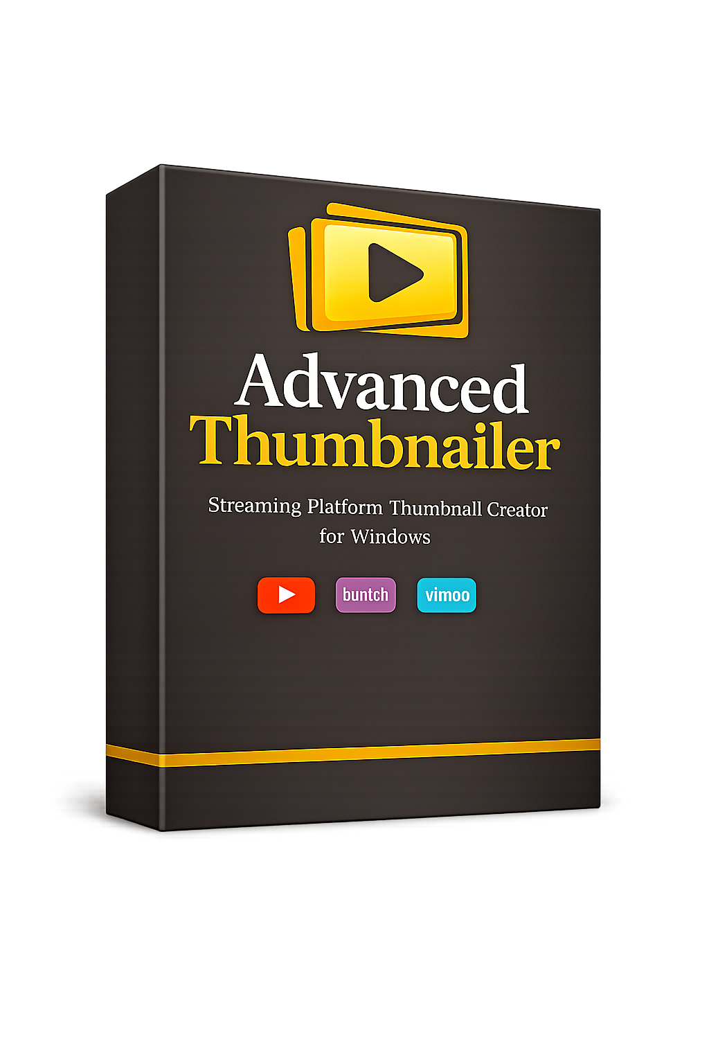 Advanced Thumbnailer streaming platform thumbnail creator software product box